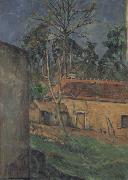 Paul Cezanne Farm Coutyard in Auvers oil painting artist